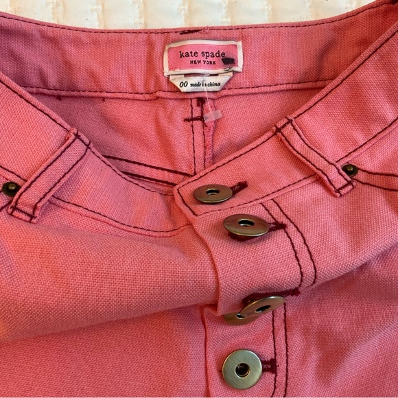 Kate Spade Heather Basket Weave Wide Leg Pant Size 00 - Picture 11 of 11